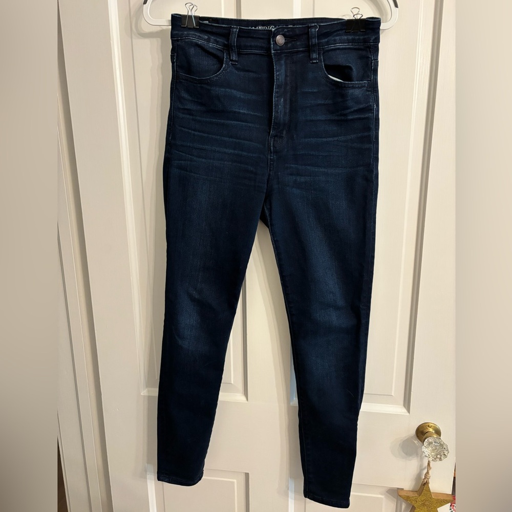 American Eagle Women's Dark Blue Jeans